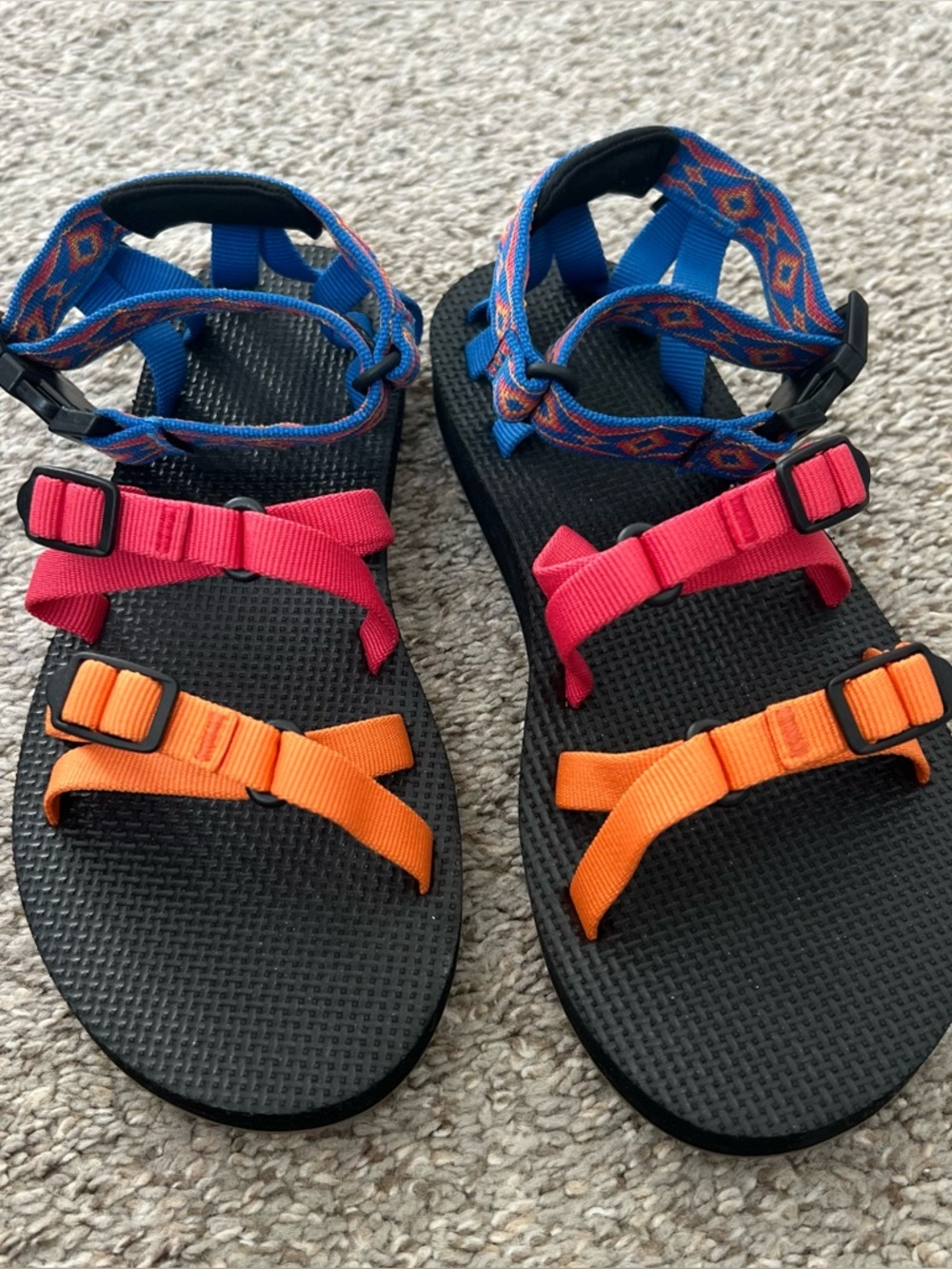 Teva Sport Sandals in Pink, Orange & Blue Size 6